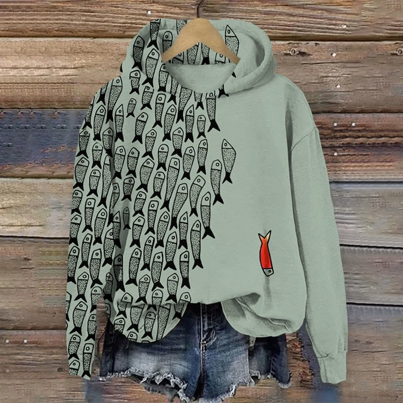 Women's Oversized Streetwear Graphic Hoodie | Printed