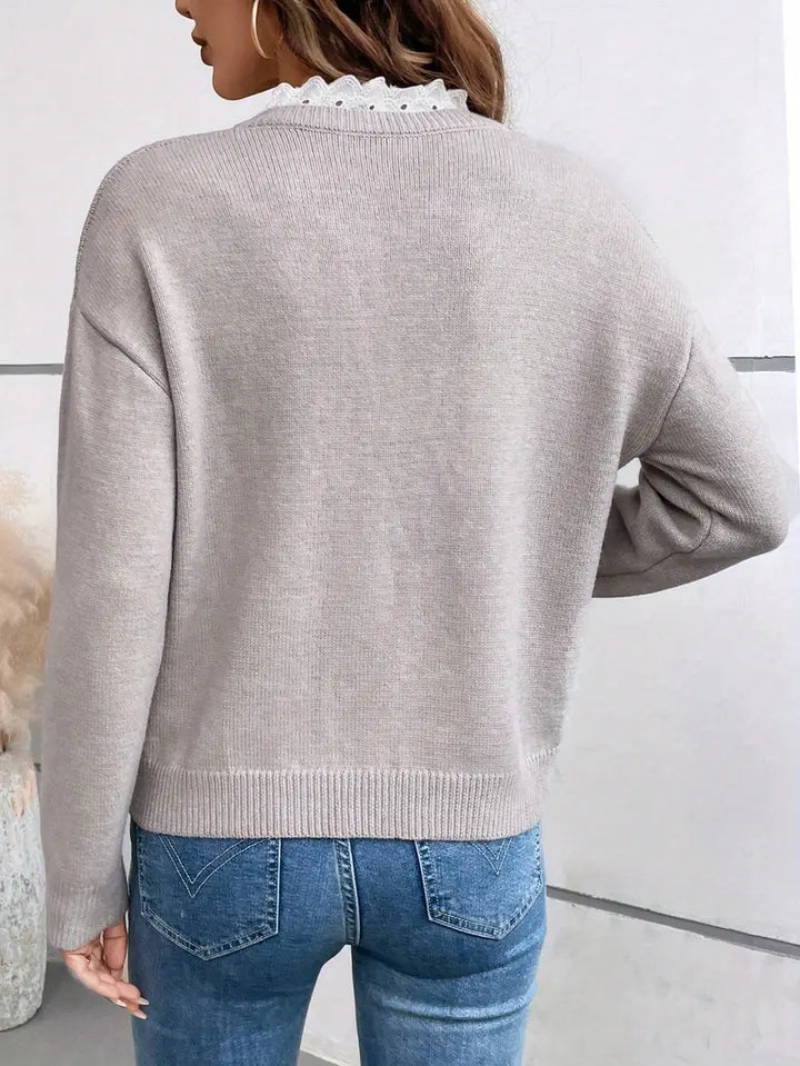 Women's Split Neck Jumper | Casual