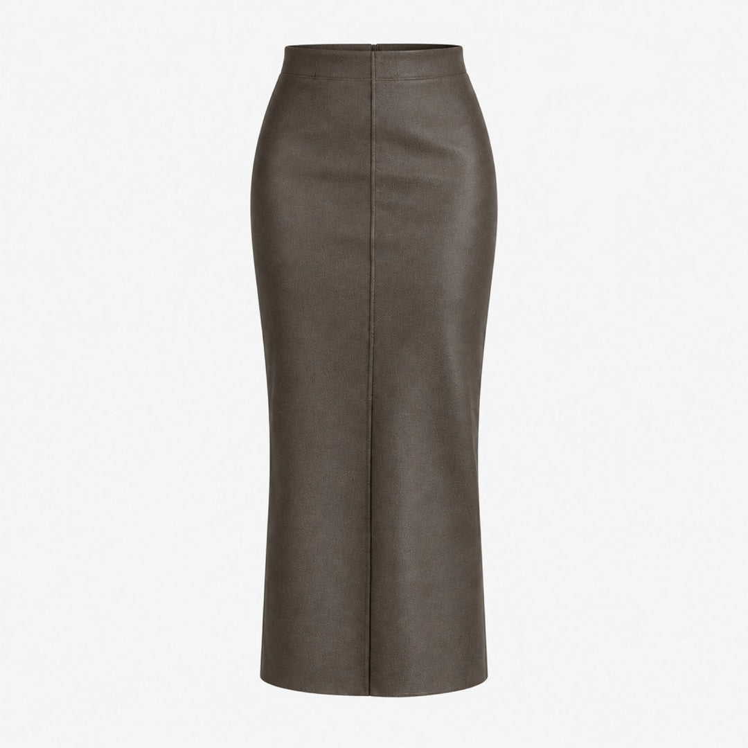 Women’s Fitted Pencil Skirt with Back Zip | Midi
