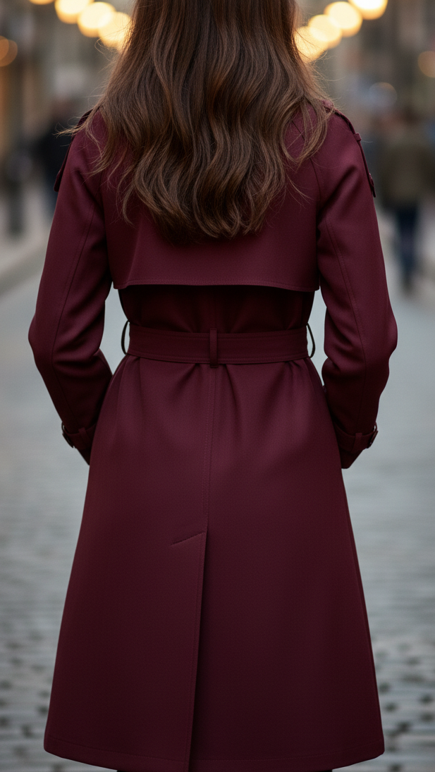 Women's Double-Breasted Belted Trench Coat | Winter