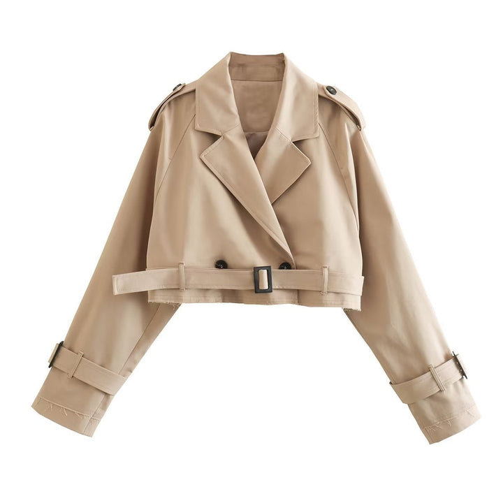 Women's Belted Trench Jacket | Cropped