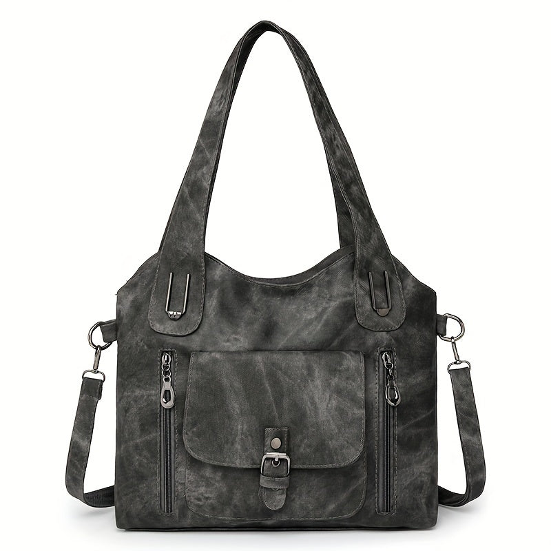 Women’s Vintage Shoulder Bag | Multi-Pocket