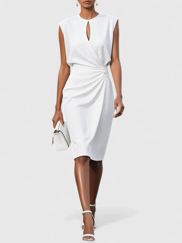 Women's Elegant Formal Sleeveless Dress | Midi