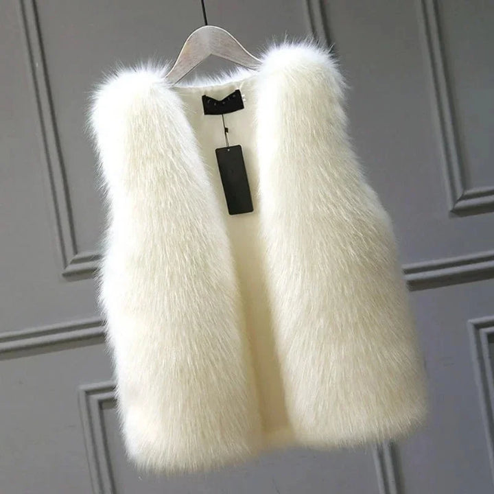 Women's Fur Sleeveless Gilet | Winter