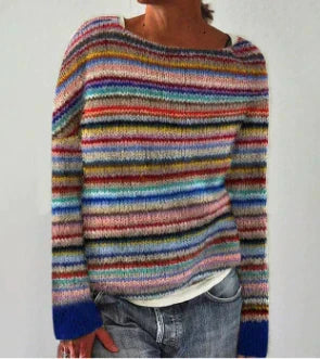 Women's Round Neck Knit Jumper | Casual