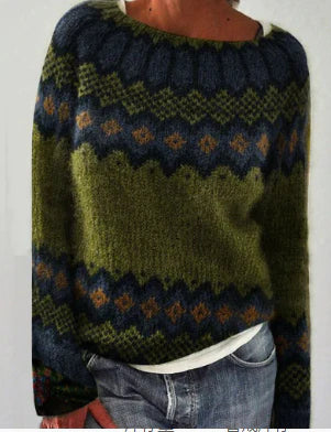 Women's Round Neck Knit Jumper | Casual
