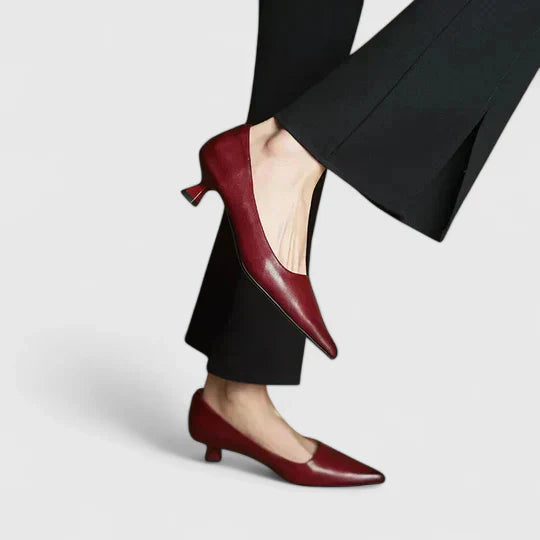 Women's Chique Low Stiletto Heels | Pointed Toe