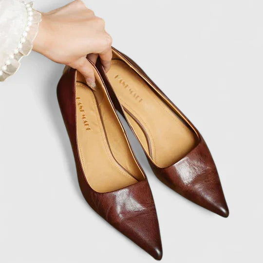 Women's Chique Low Stiletto Heels | Pointed Toe