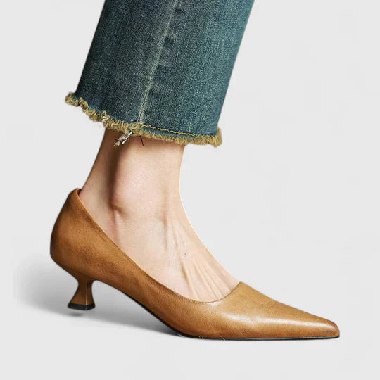 Women's Chique Low Stiletto Heels | Pointed Toe
