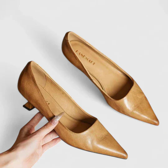 Women's Chique Low Stiletto Heels | Pointed Toe