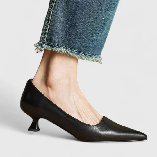 Women's Chique Low Stiletto Heels | Pointed Toe