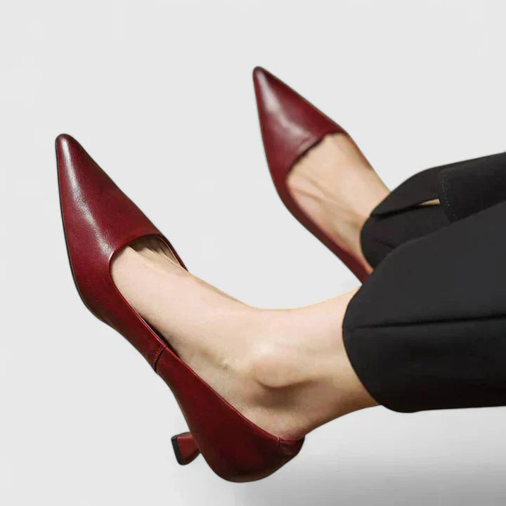 Women's Chique Low Stiletto Heels | Pointed Toe