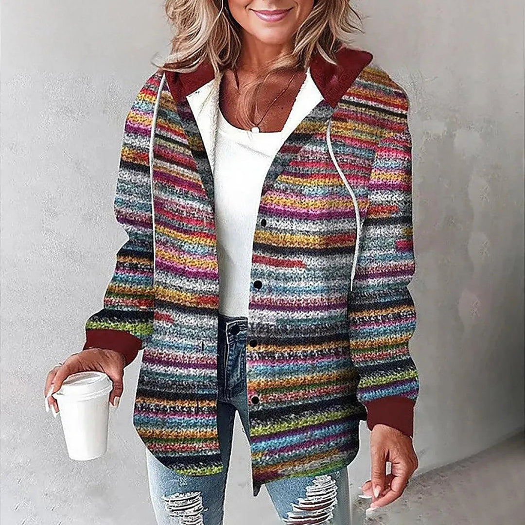 Women's Winter Plaid Hooded Jacket | Casual