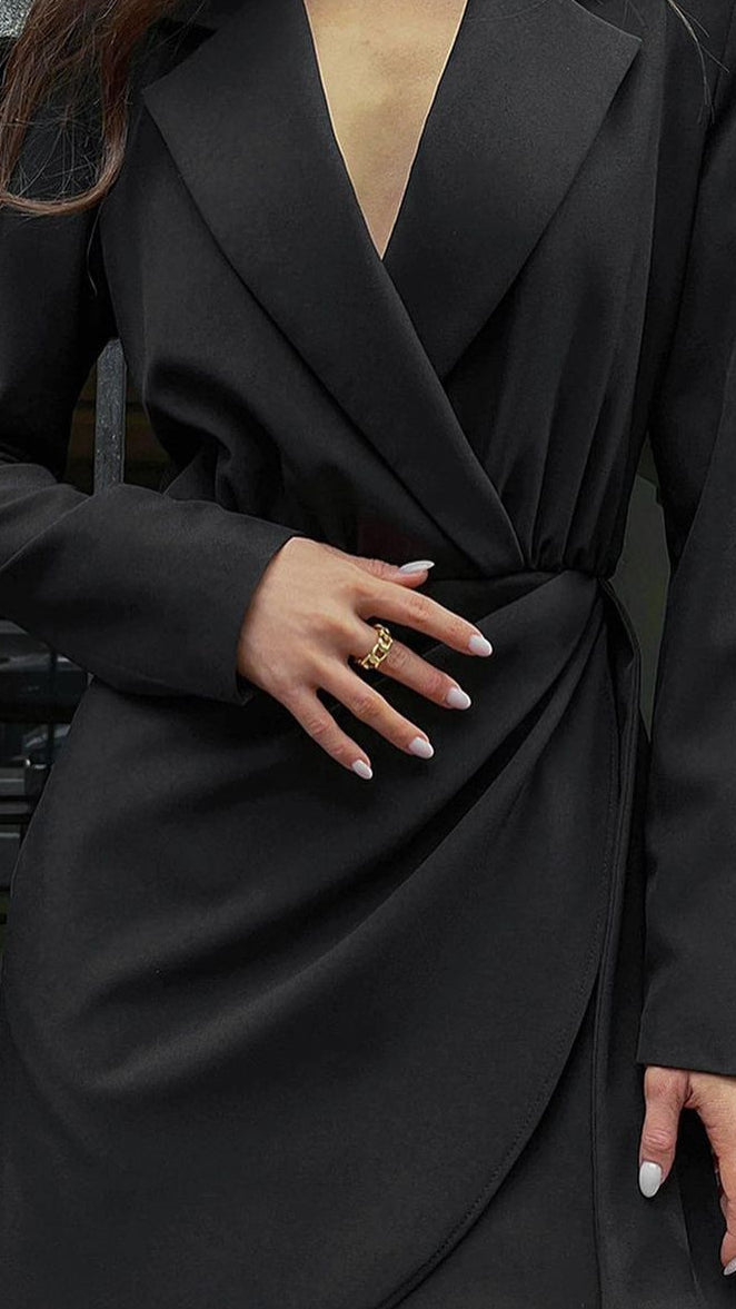 Women's Classic Black Blazer Dress | Mini