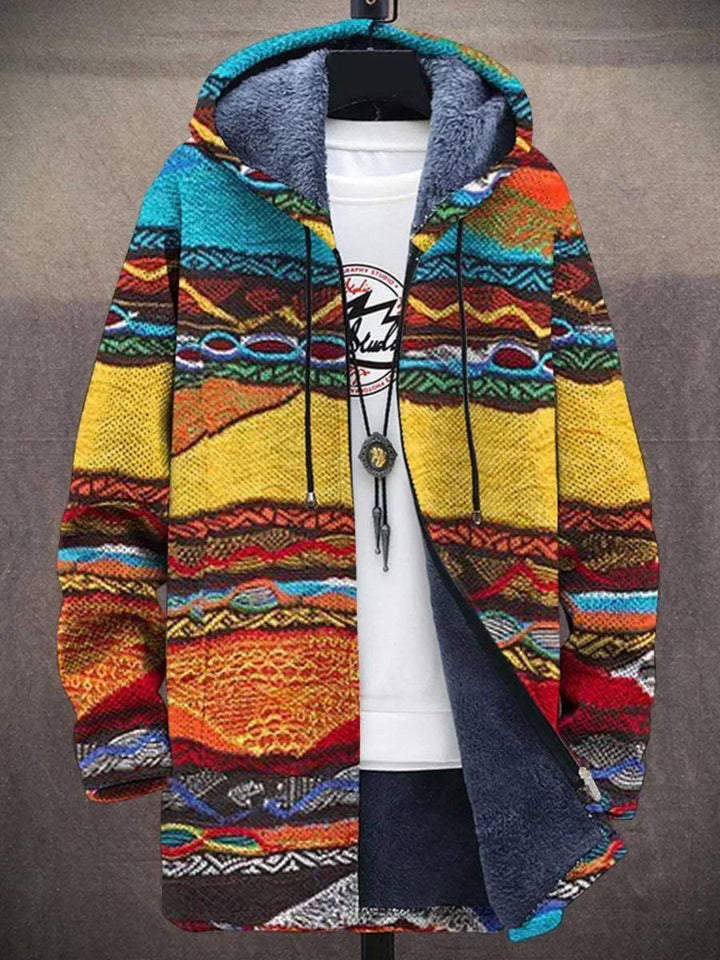 Women's Printed Oversized Jacket | Hooded
