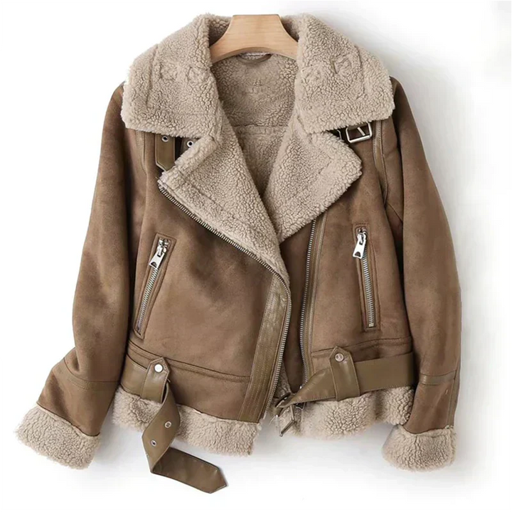 Women's Winter Moto Jacket | Zip Up