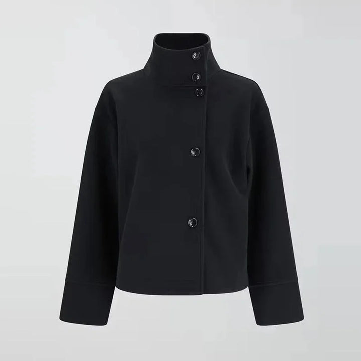 Women's Funnel Neck Winter Jacket | Cropped