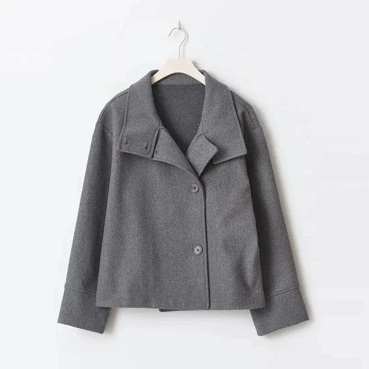 Women's Funnel Neck Winter Jacket | Cropped