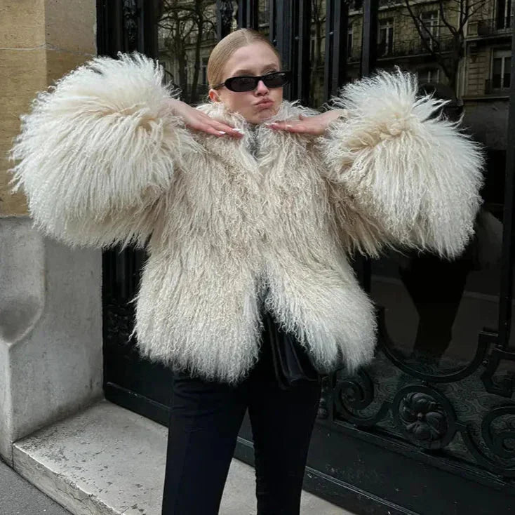 Women's Fur Oversized Winter Jacket | Shaggy