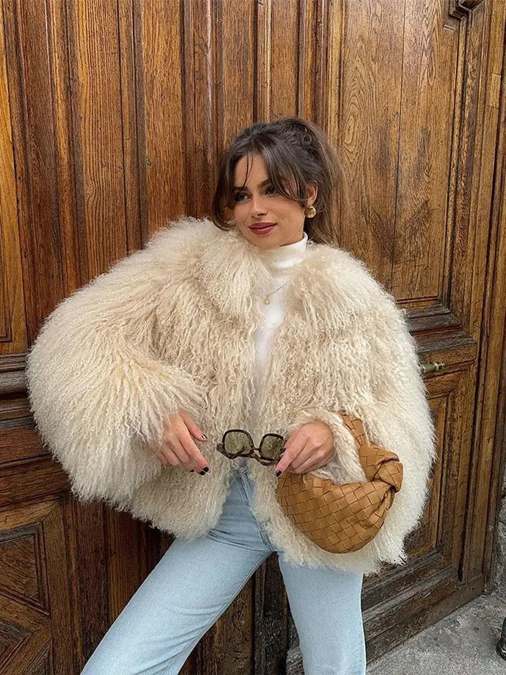 Women's Fur Oversized Winter Jacket | Shaggy