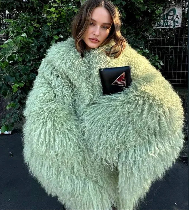 Women's Fur Oversized Winter Jacket | Shaggy