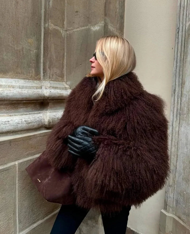 Women's Fur Oversized Winter Jacket | Shaggy