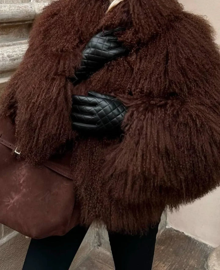 Women's Fur Oversized Winter Jacket | Shaggy