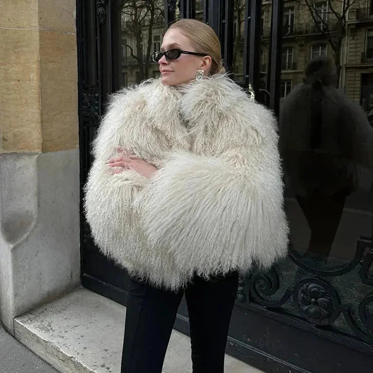 Women's Fur Oversized Winter Jacket | Shaggy