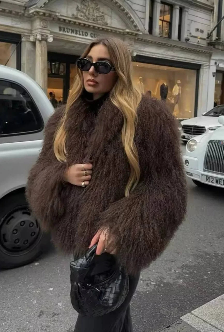 Women's Fur Oversized Winter Jacket | Shaggy