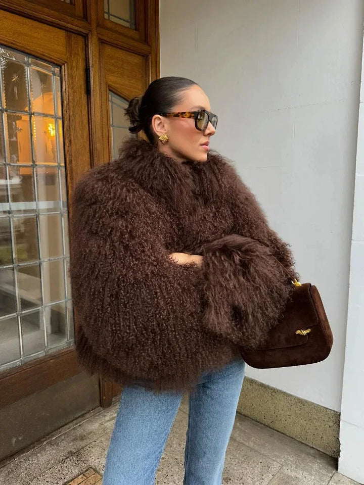 Women's Fur Oversized Winter Jacket | Shaggy