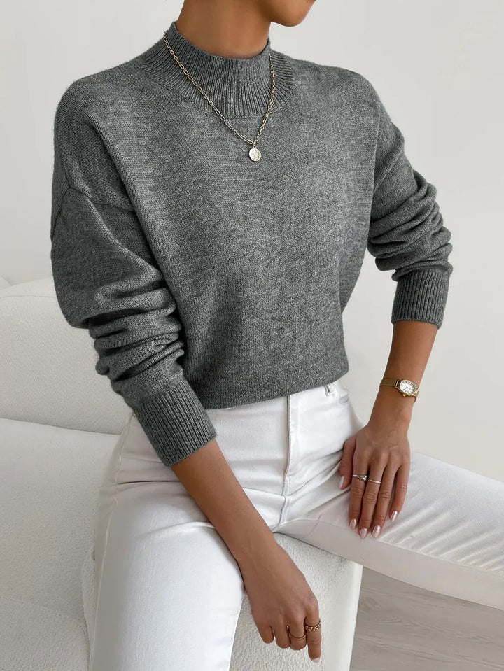 Women's Mock Neck Jumper | Knit