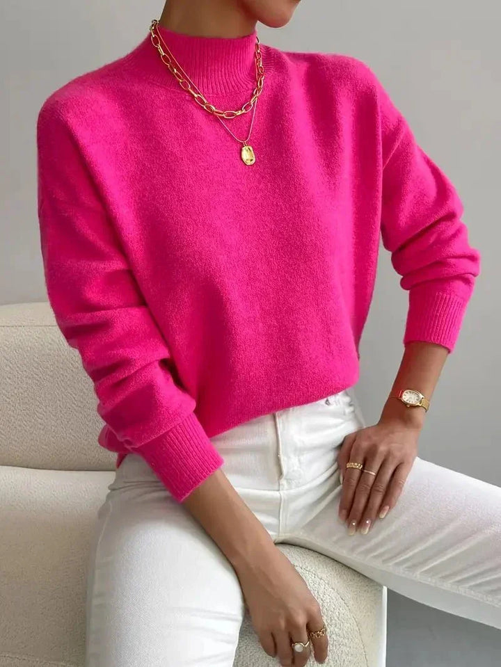 Women's Mock Neck Jumper | Knit