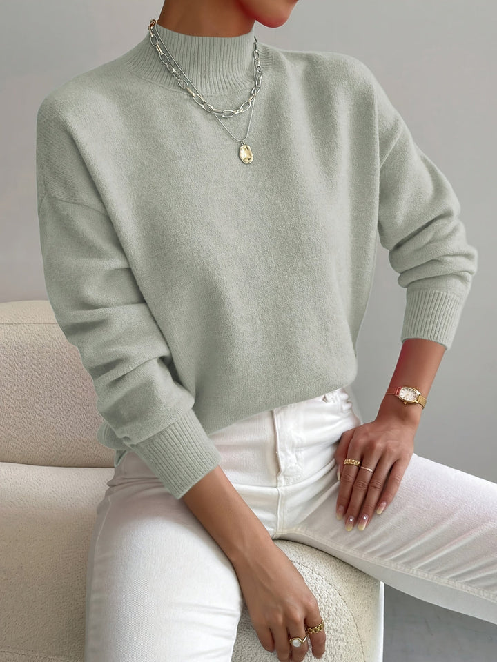 Women's Mock Neck Jumper | Knit