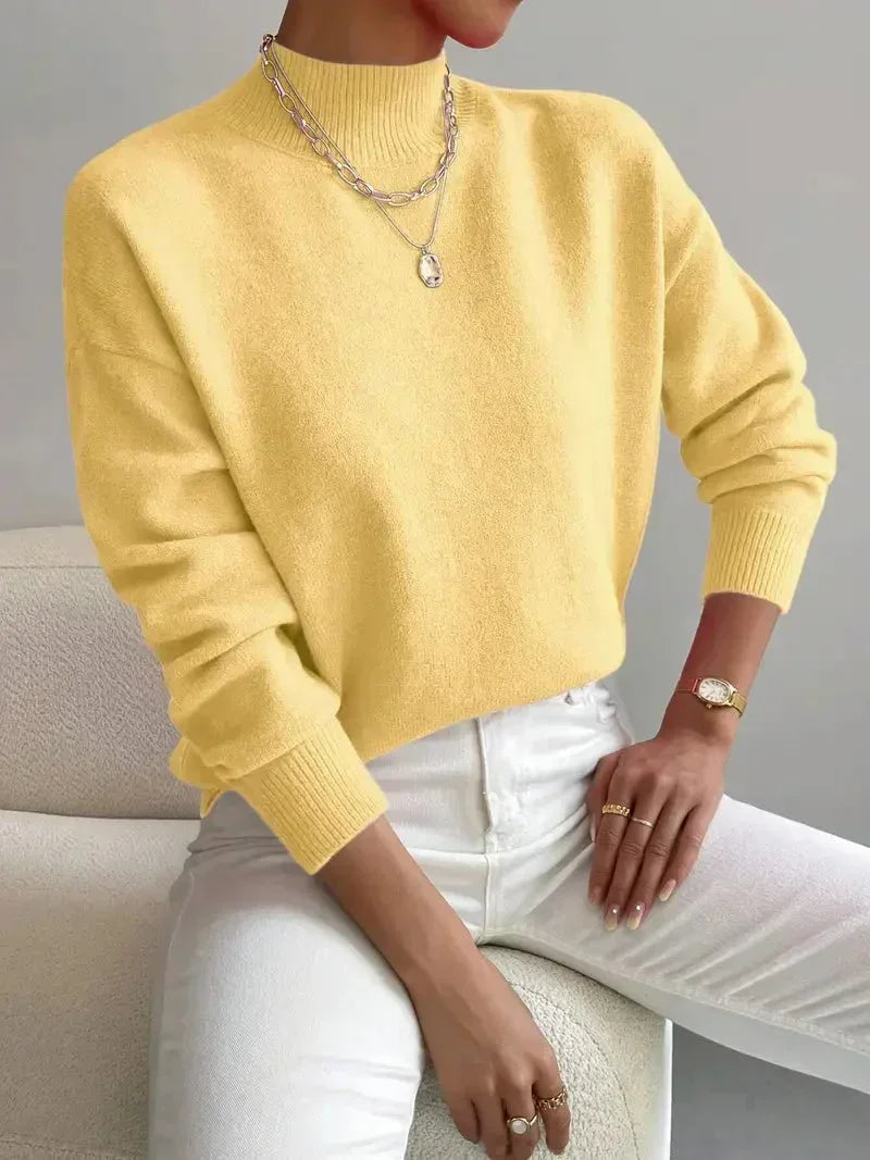 Women's Mock Neck Jumper | Knit
