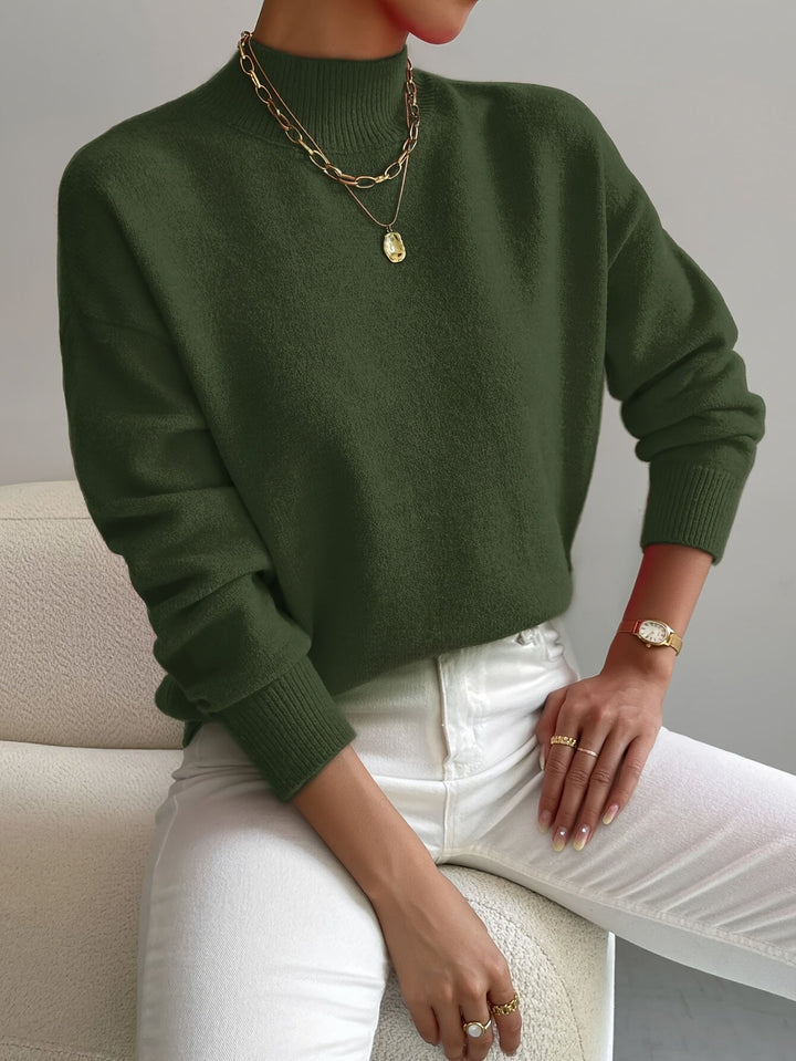 Women's Mock Neck Jumper | Knit