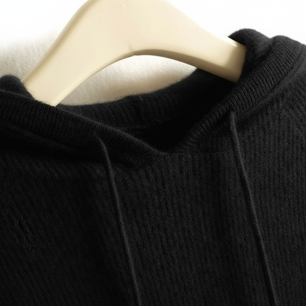 Women's Oversized Winter Knitted Hoodie | Plain