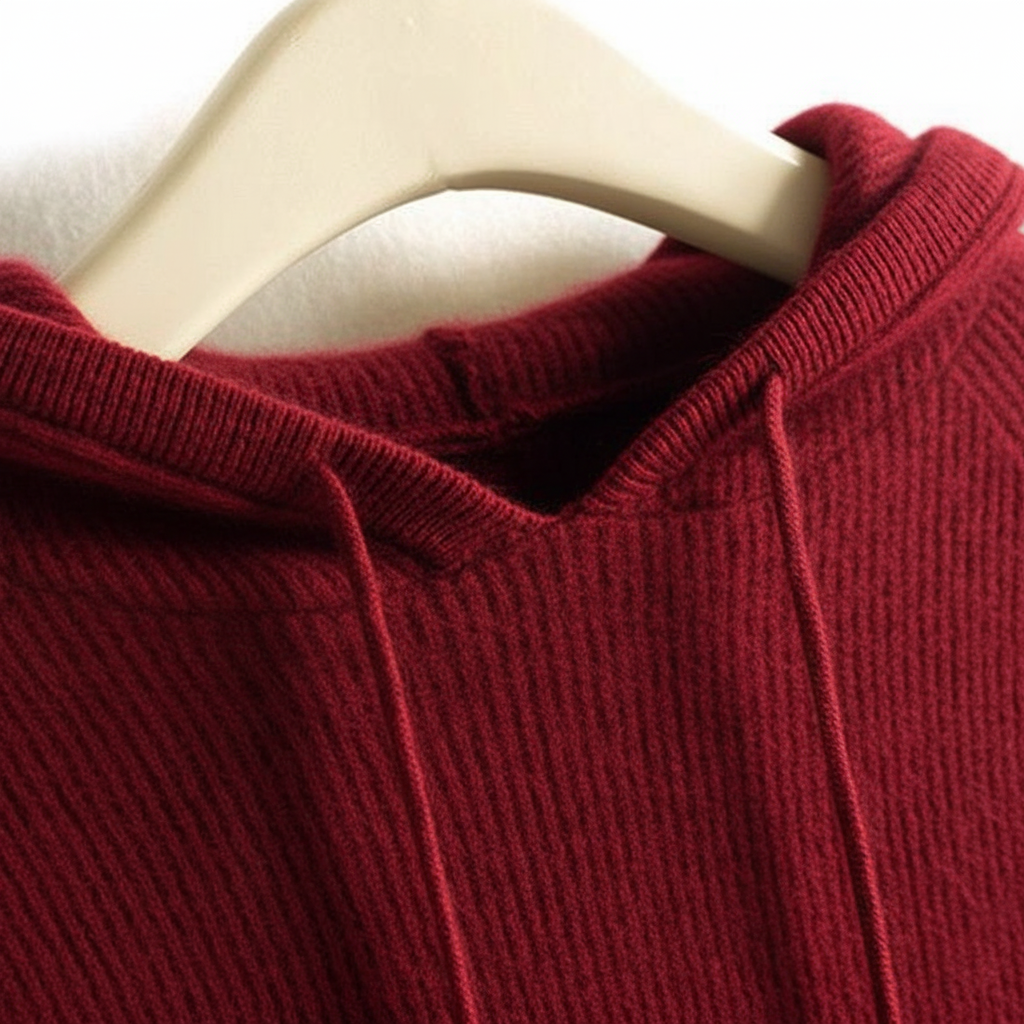 Women's Oversized Winter Knitted Hoodie | Plain