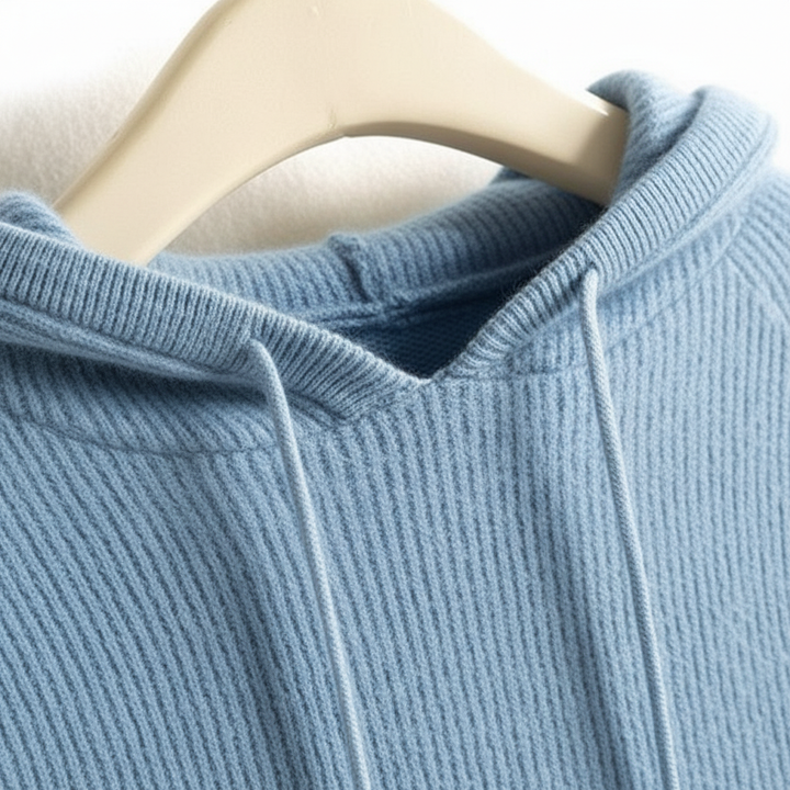 Women's Oversized Winter Knitted Hoodie | Plain