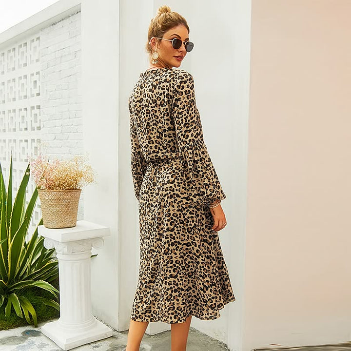 Women’s Printed Vacation Dress | Midi