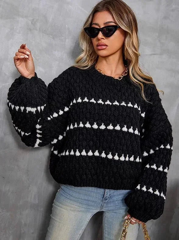Women's Winter Round Neck Knit Jumper | Oversized