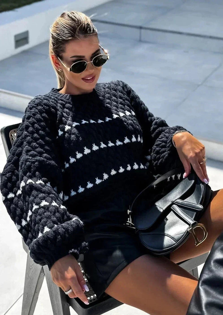 Women's Winter Round Neck Knit Jumper | Oversized