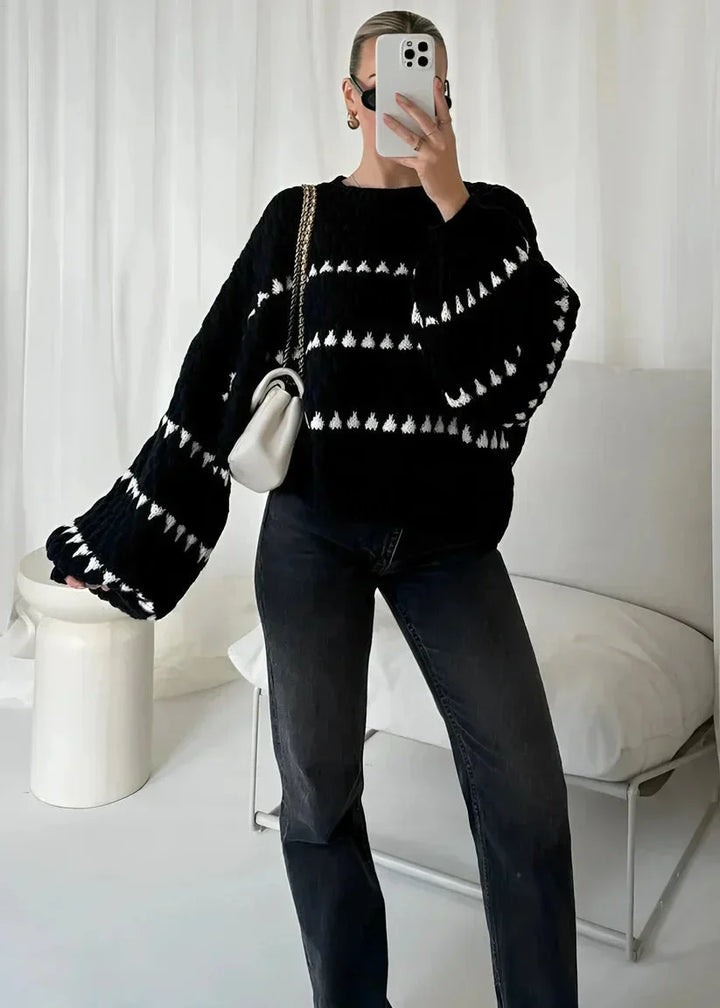 Women's Winter Round Neck Knit Jumper | Oversized