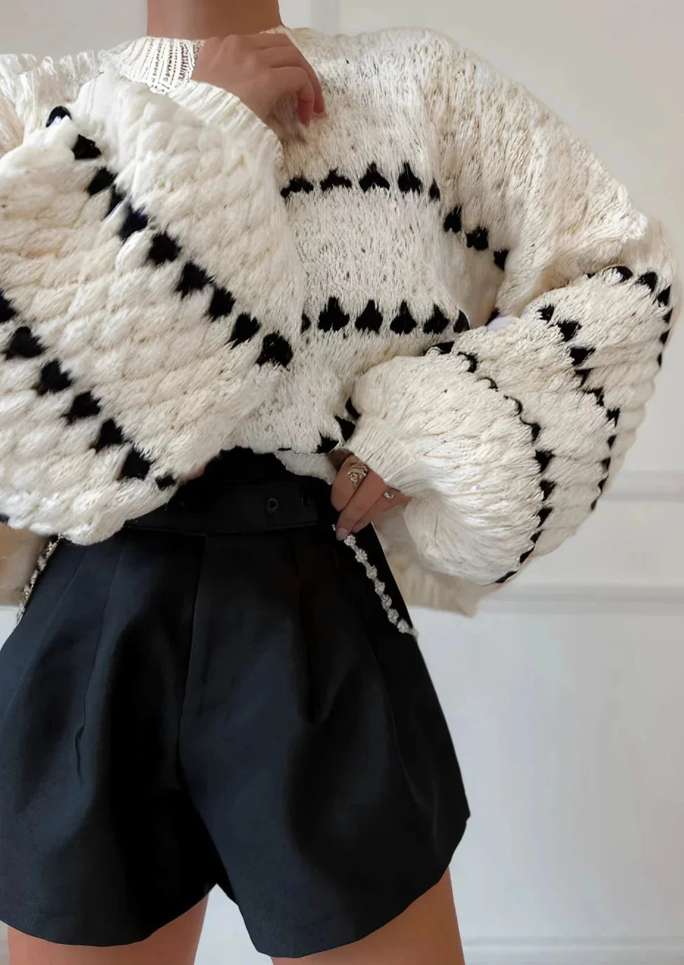 Women's Winter Round Neck Knit Jumper | Oversized