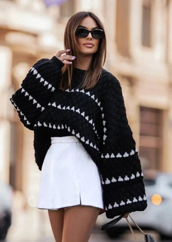 Women's Winter Round Neck Knit Jumper | Oversized