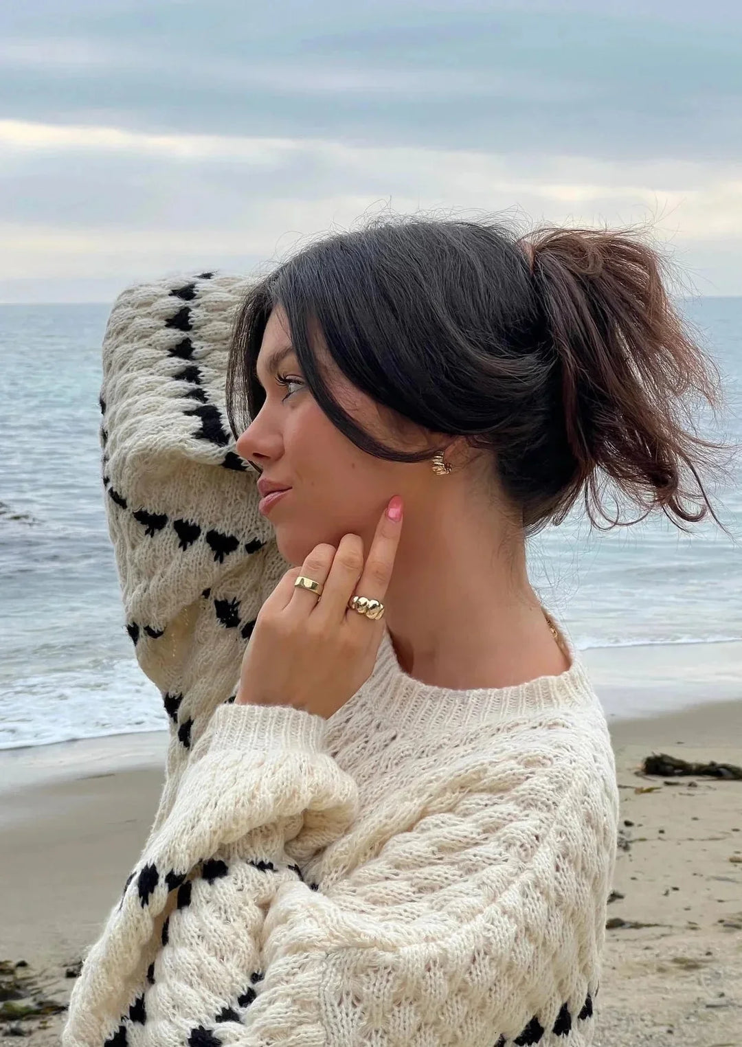 Women's Winter Round Neck Knit Jumper | Oversized