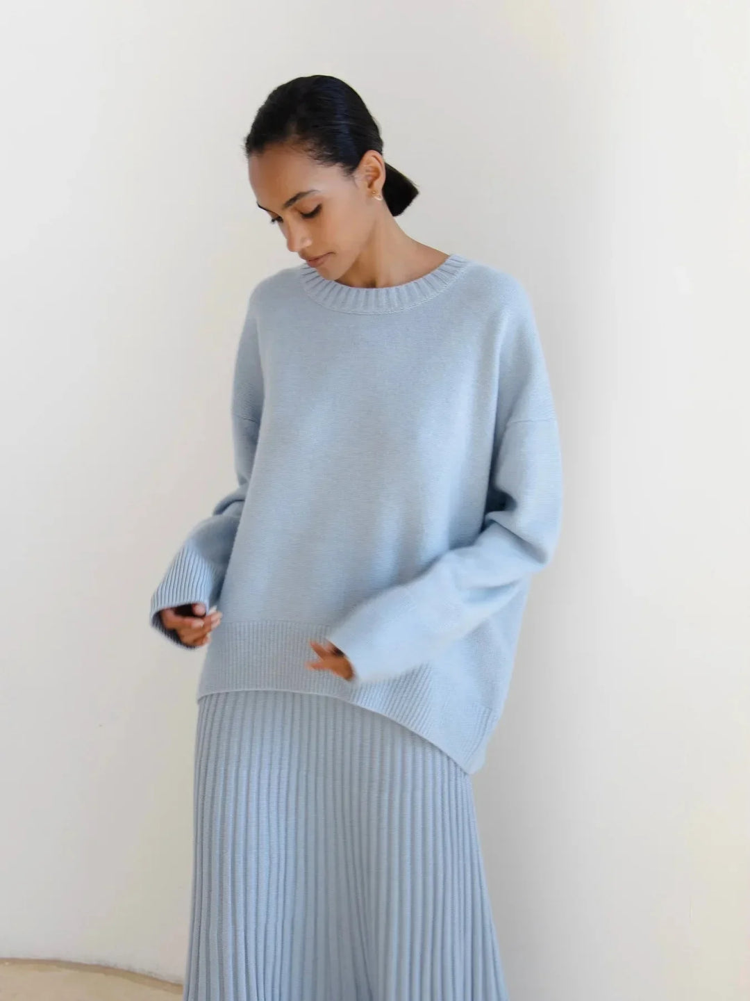 Women's Oversized Crew Neck Knit Jumper | Winter