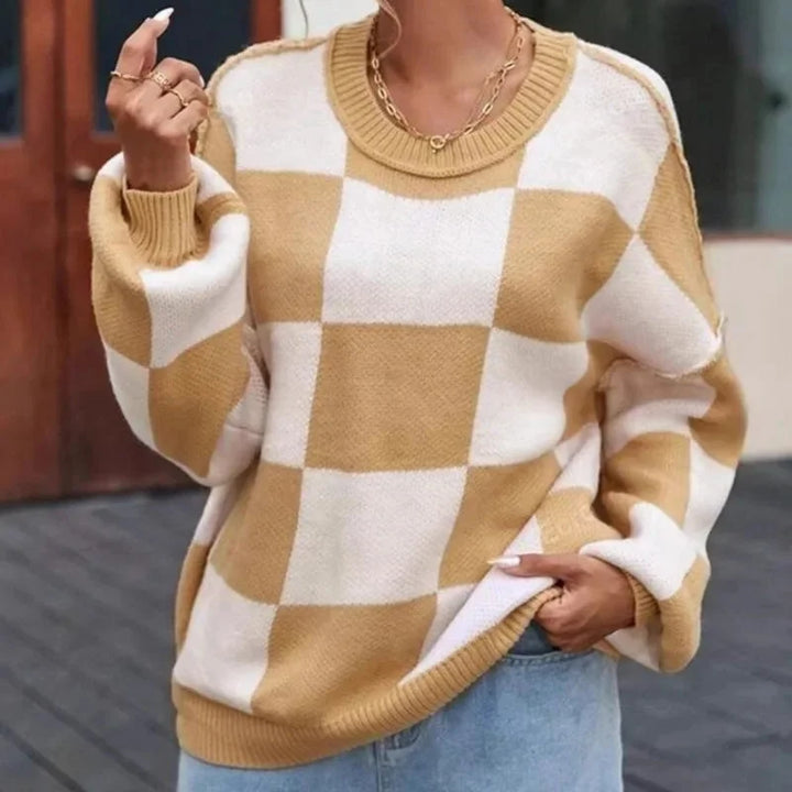 Women's Round Neck Oversized Knit Jumper | Winter