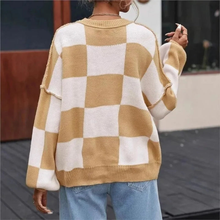 Women's Round Neck Oversized Knit Jumper | Winter