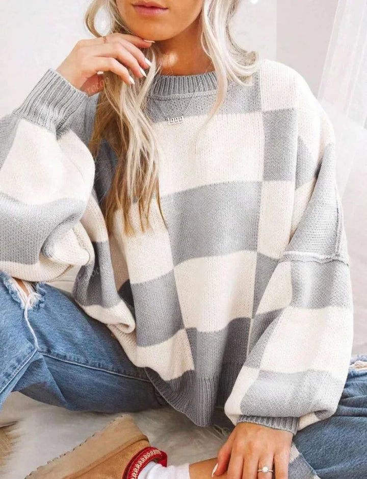 Women's Round Neck Oversized Knit Jumper | Winter