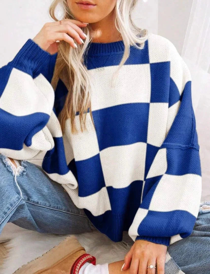 Women's Round Neck Oversized Knit Jumper | Winter